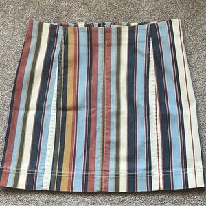 Jolt Blue and White Mini Pencil Skirt Casual